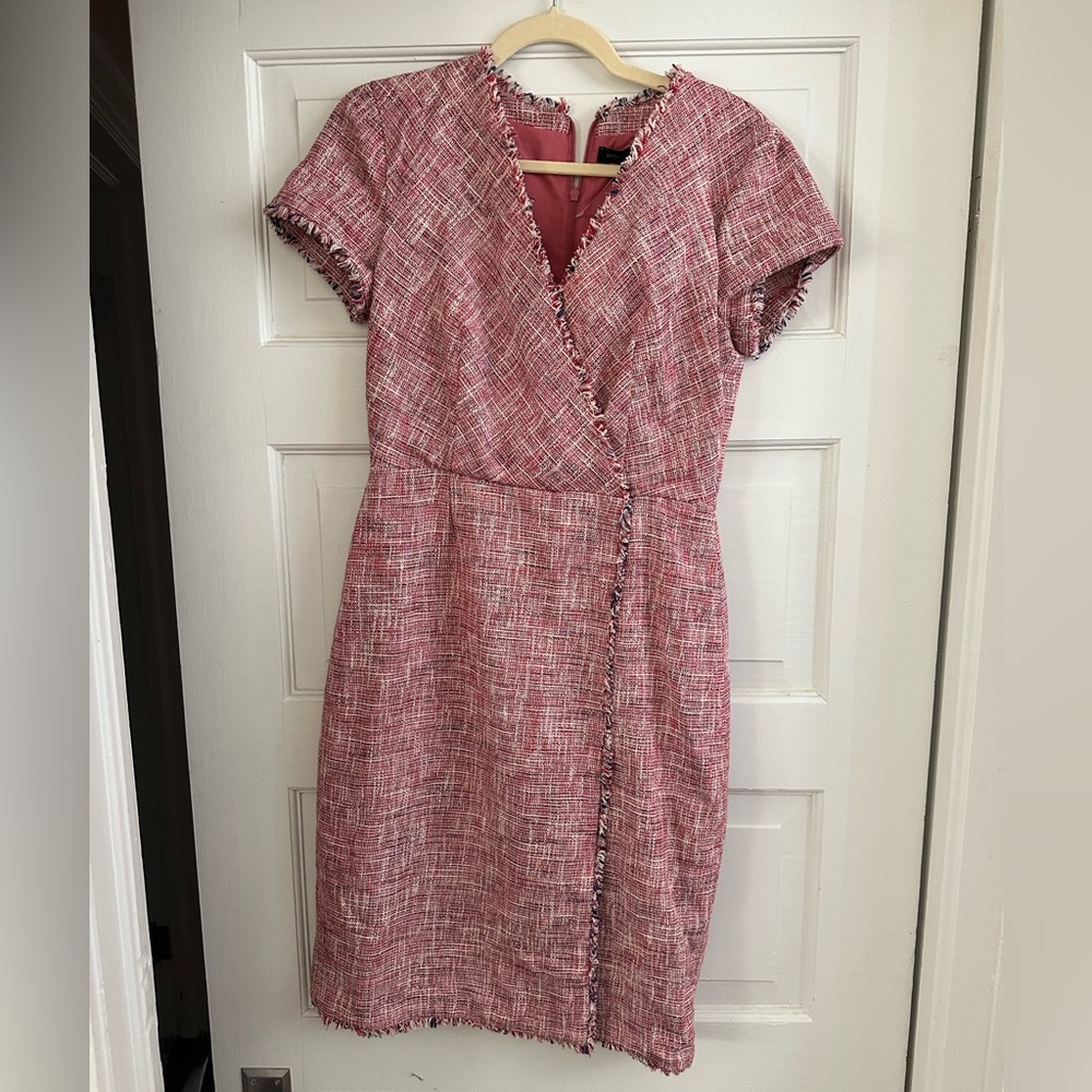 Pink tweed Banana Republic dress